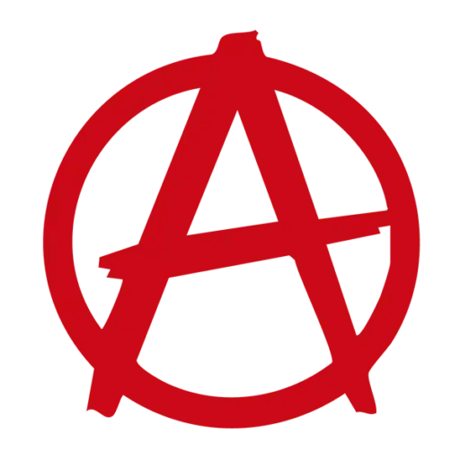 Stateless society logo red